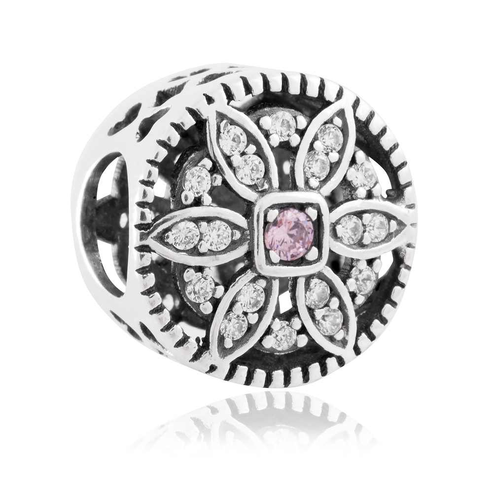 Charms Koralik Srebrny RӯANA ROZETA