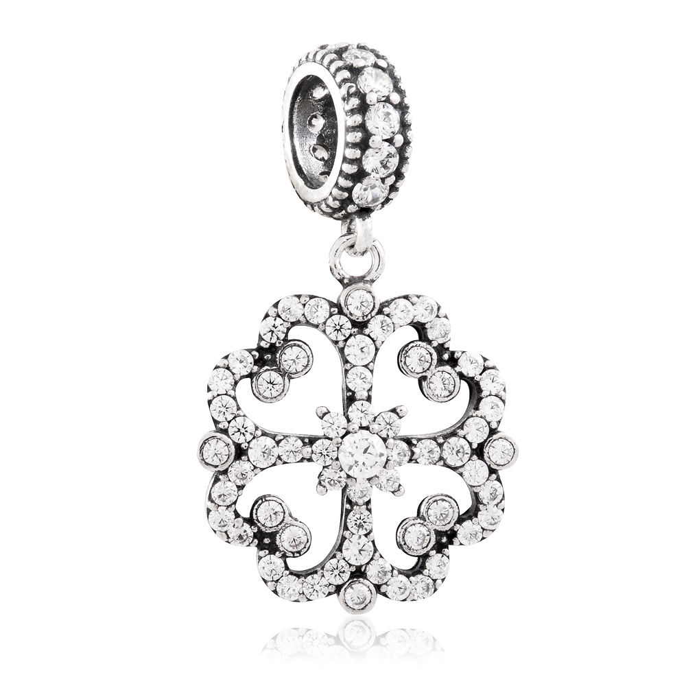 Charms Koralik Srebrny KRYSZTAOWA KONICZYNKA