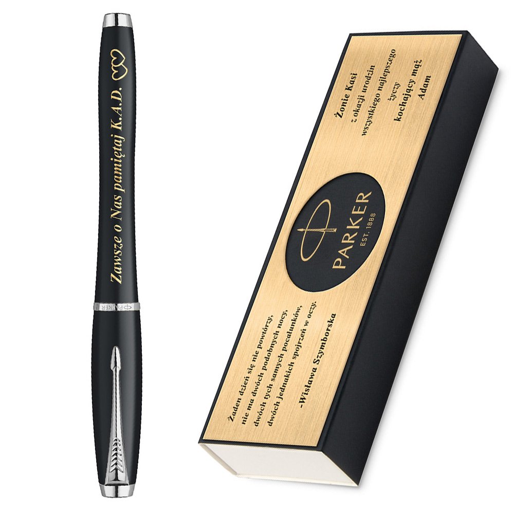 Piro Kulkowe Parker Urban Black CT GRAWER i ETUI