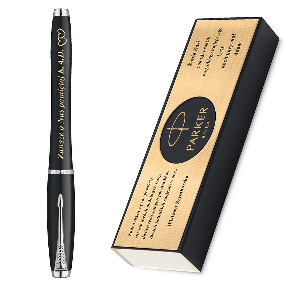 Piro Wieczne Parker Urban Black CT GRAWER i ETUI