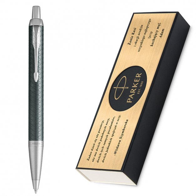 Długopis Parker IM Premium Dark Green CT