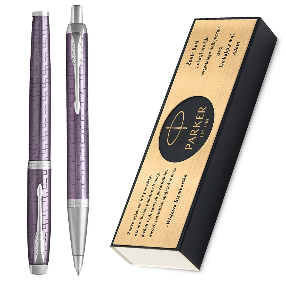 Zestaw Parker Piro Dugopis IM Dark Violet GRAWER