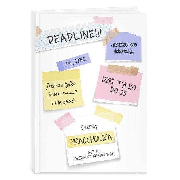 Planner kalendarz książkowy z nadrukiem dla pracoholika grafika sekretarki
