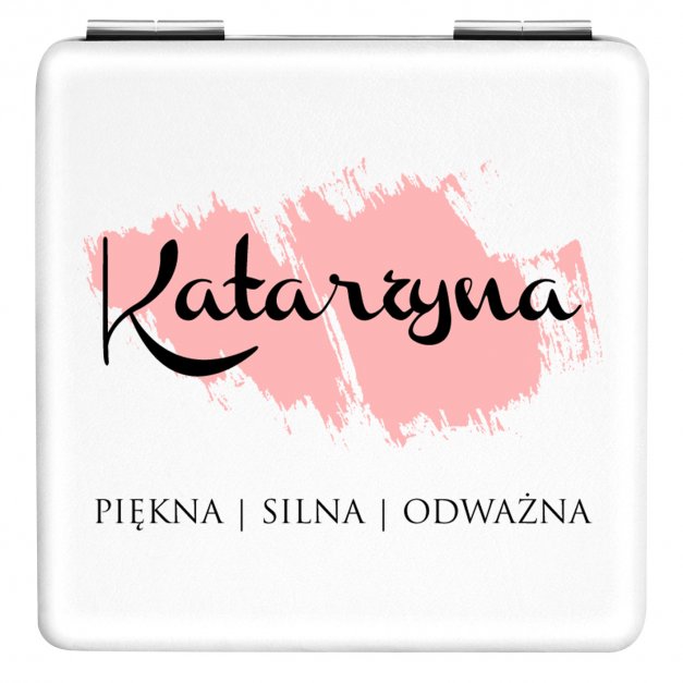 Lusterko kwadratowe z nadrukiem dla niej na imieniny