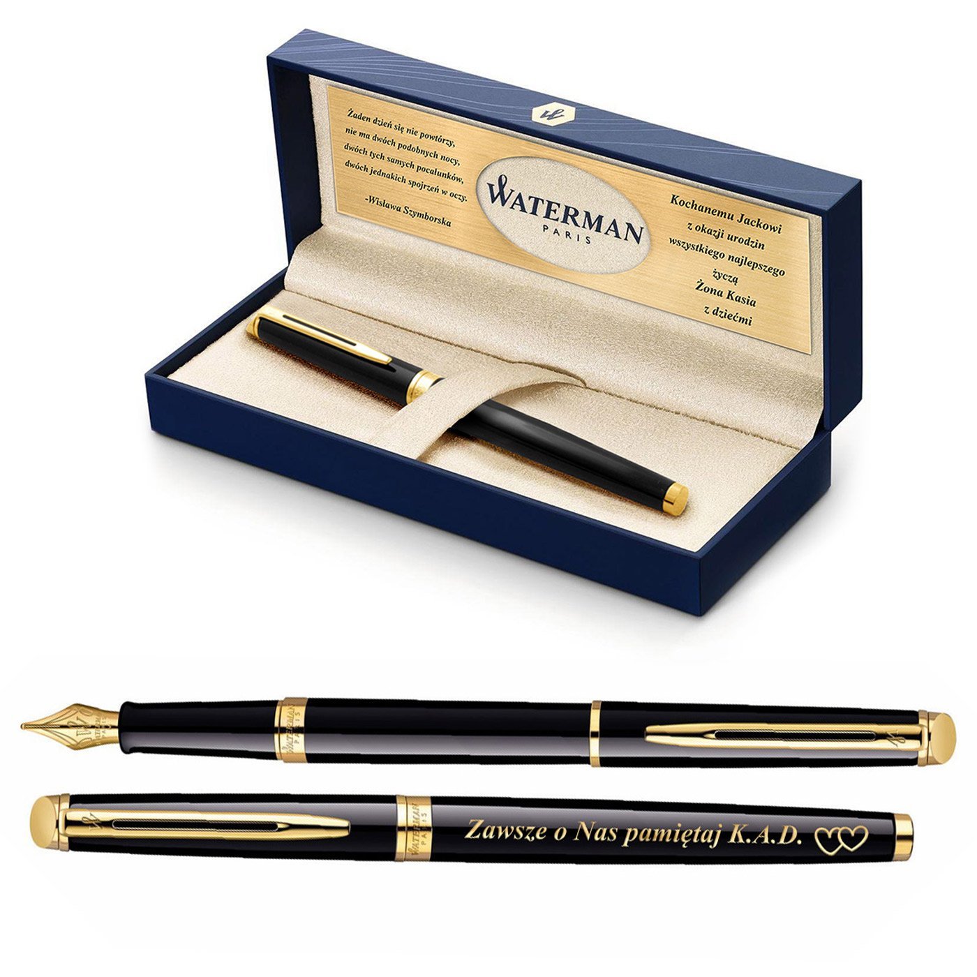 Piro Wieczne WATERMAN Hemisphere Czarne GT