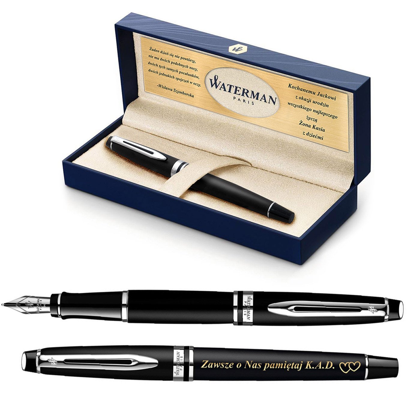Piro Wieczne WATERMAN Expert Czarne MAT CT