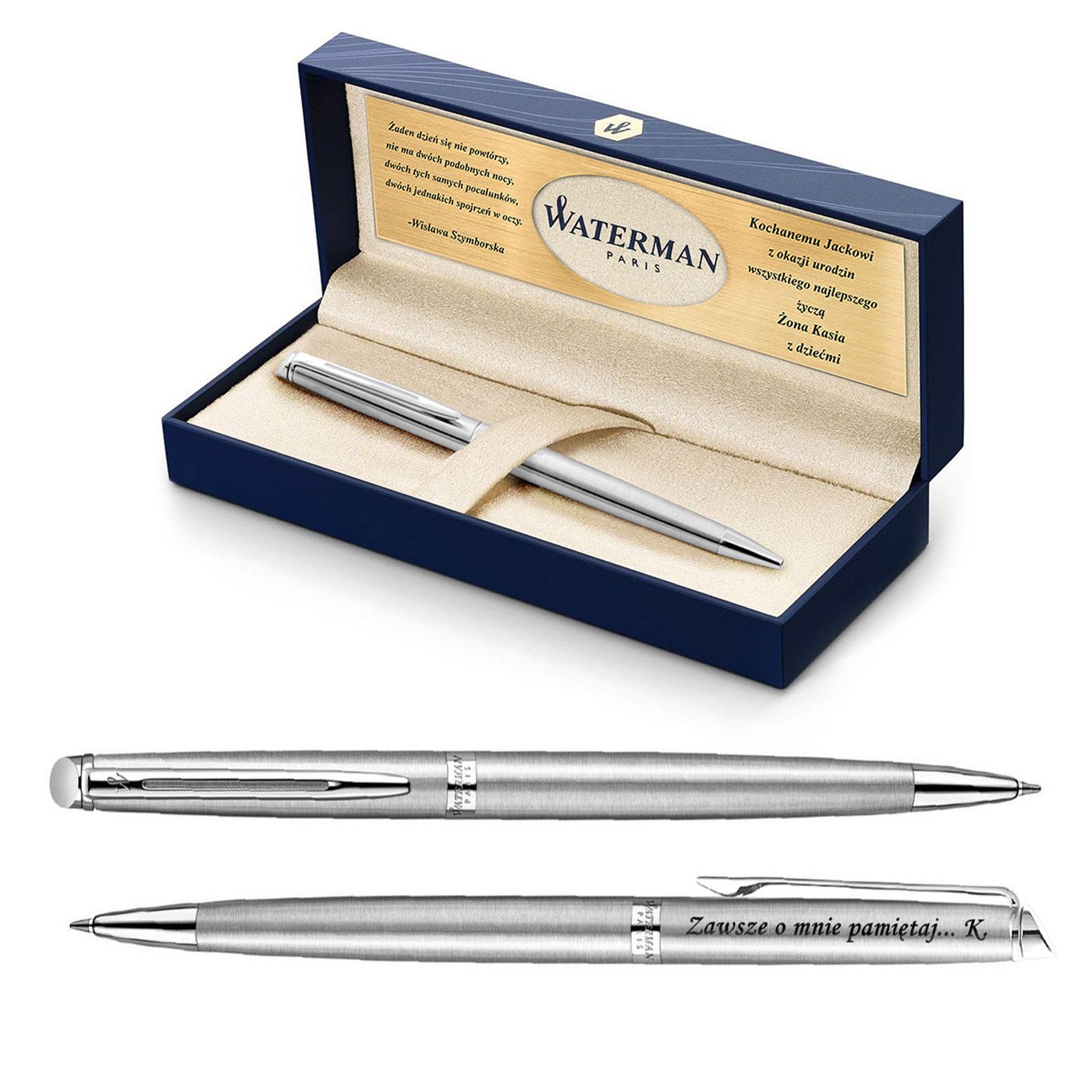 Dugopis Etui WATERMAN Hemisphere Stalowy CT