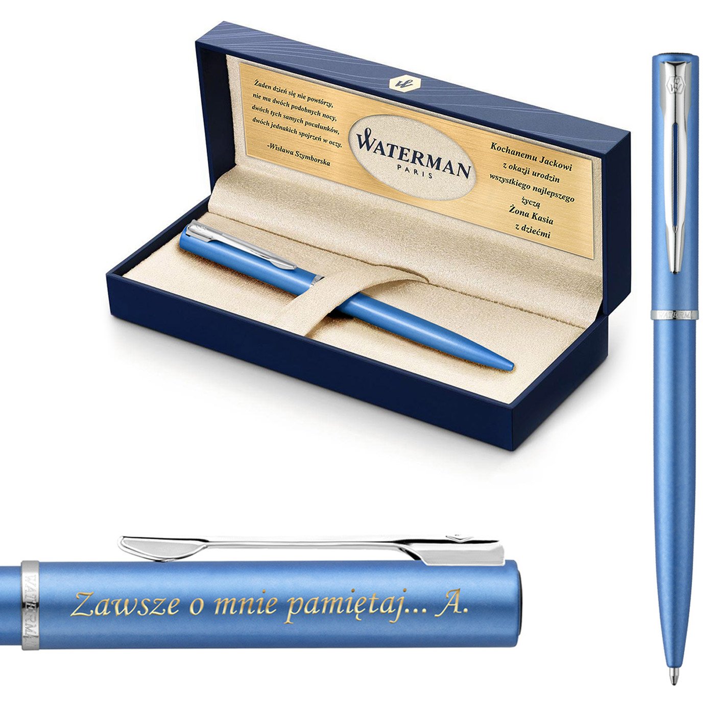Dugopis WATERMAN Allure Blue CT Grawer