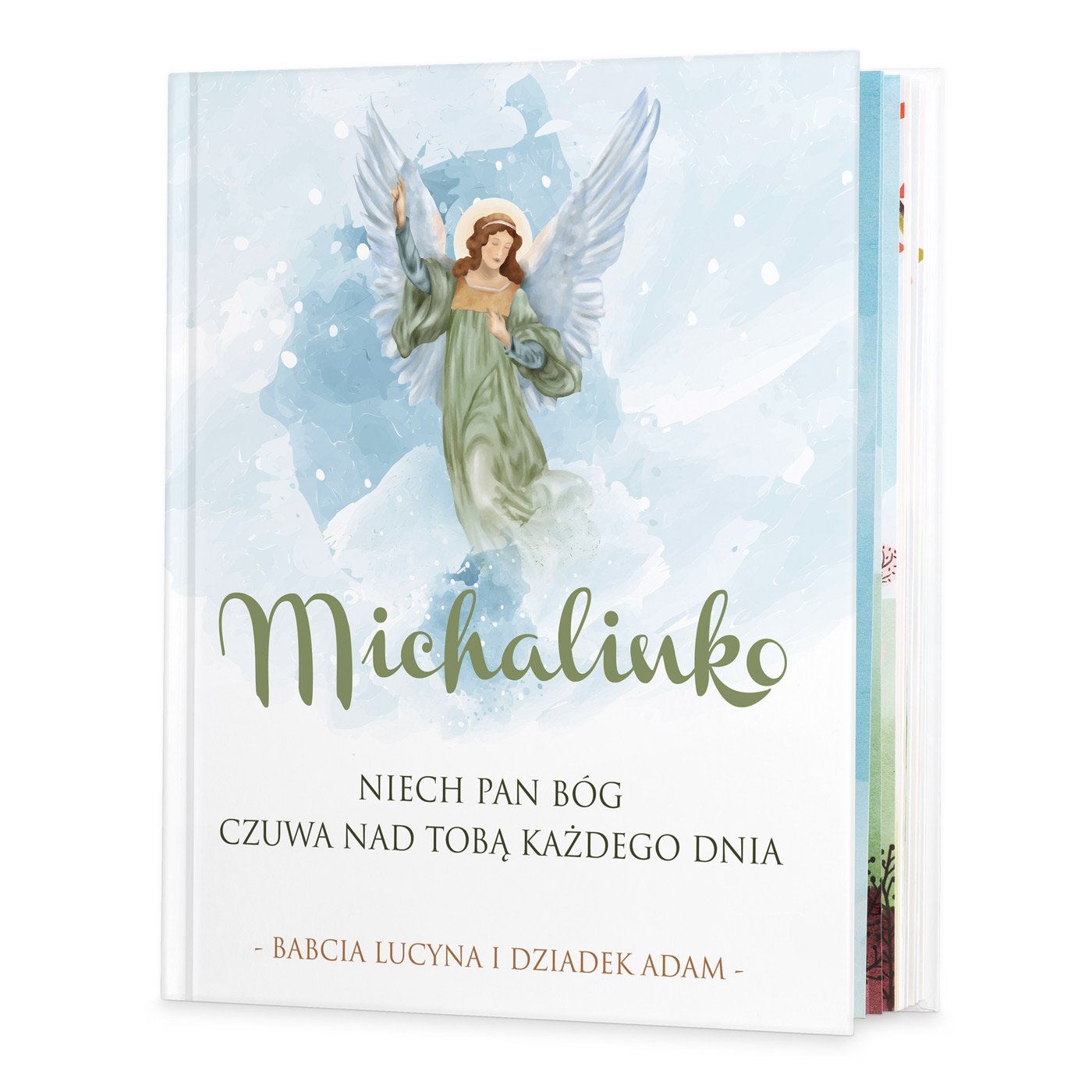 Historie opowieci biblijne z nadrukiem dla dziewczynki na chrzest imieniny