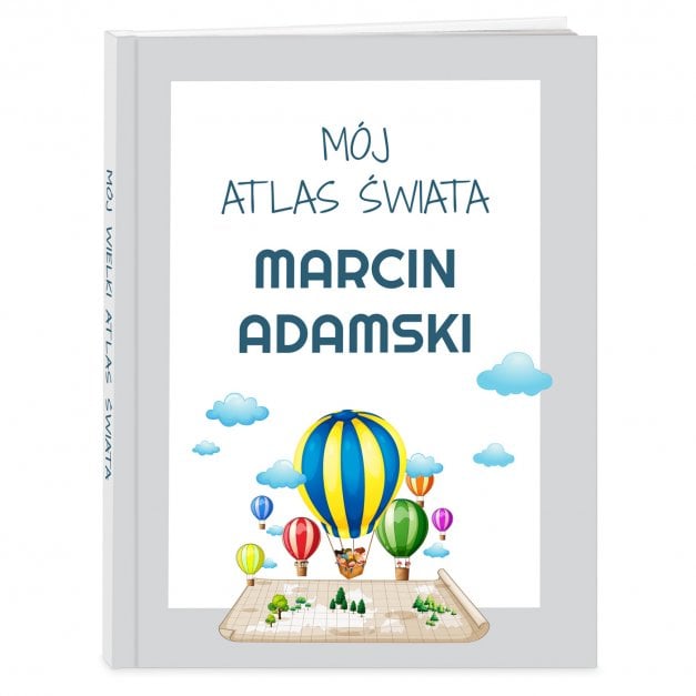 Atlas geograficzny z nadrukiem dla chłopca na Dzień Dziecka
