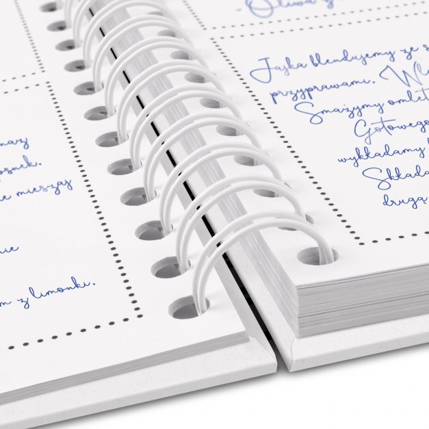 Przepiśnik kołonotatnik na przepisy z nadrukiem dla niej dziewczynki na imieniny Dzień Dziecka