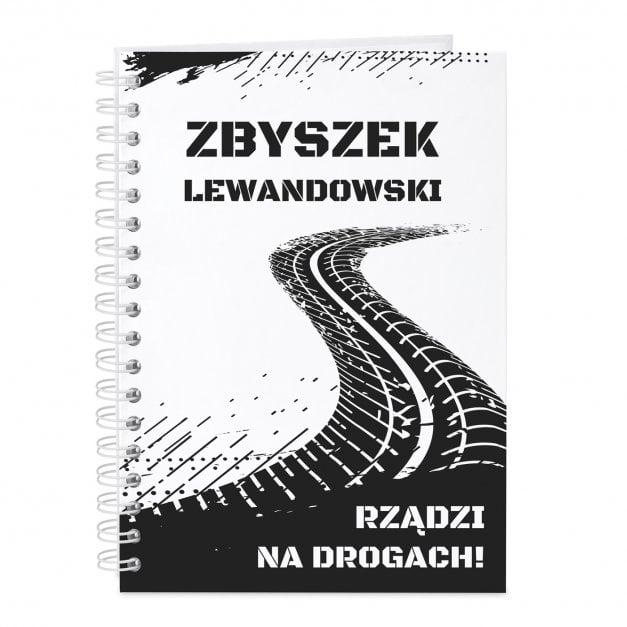 Notatnik kołonotatnik z nadrukiem dla kierowcy