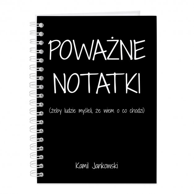 Notatnik kołonotatnik z nadrukiem dla niego studenta