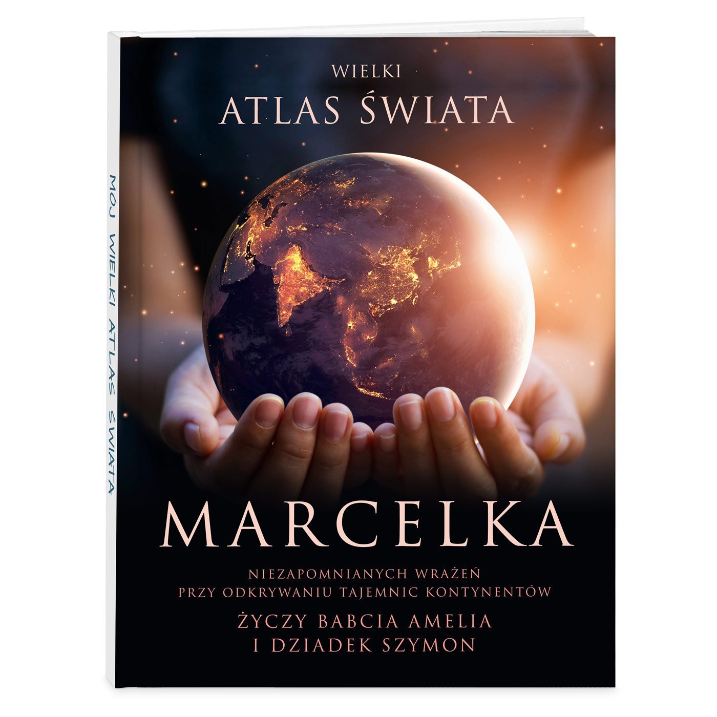 Ksika Atlas geograficzny z nadrukiem dla chopca