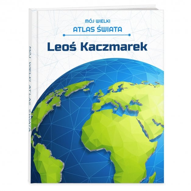 Atlas geograficzny z nadrukiem dla chłopca