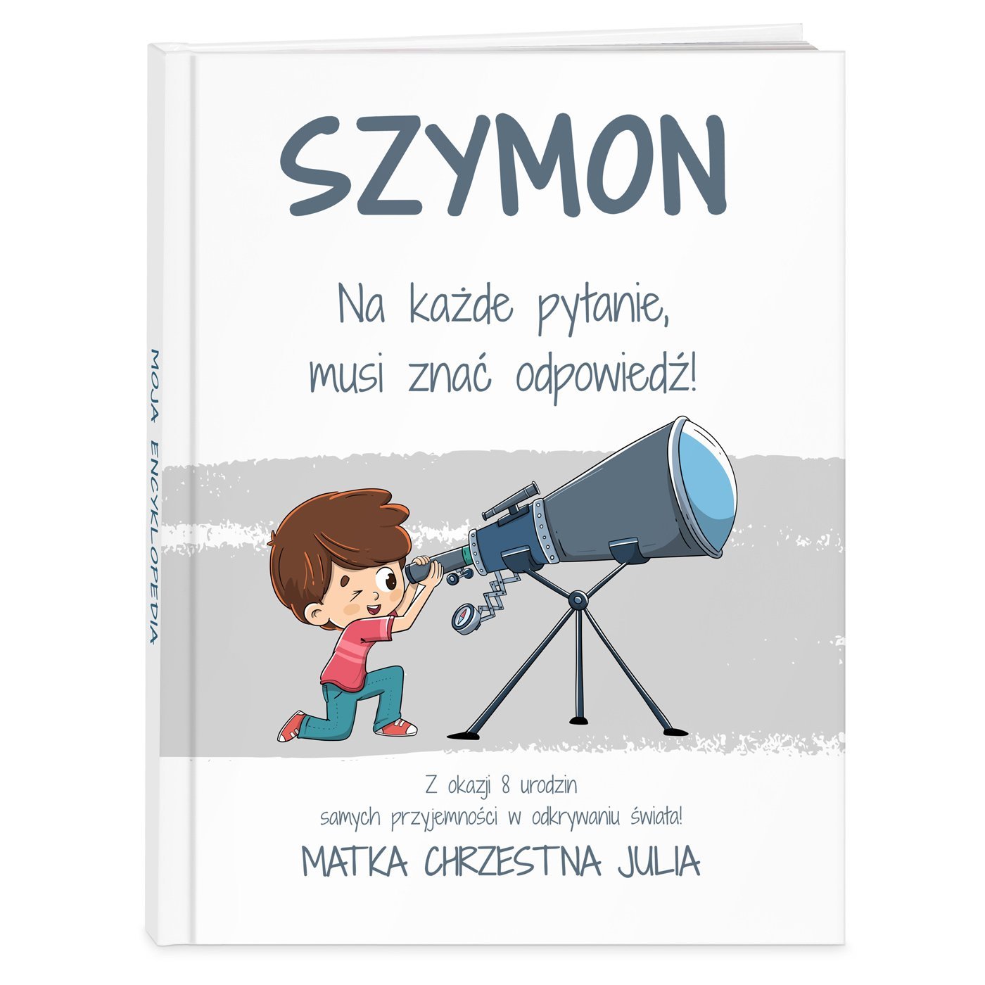 Encyklopedia z nadrukiem dla chopca na urodziny