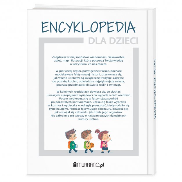 Encyklopedia z nadrukiem dla dziewczynki na rozpoczęcie roku szkolnego