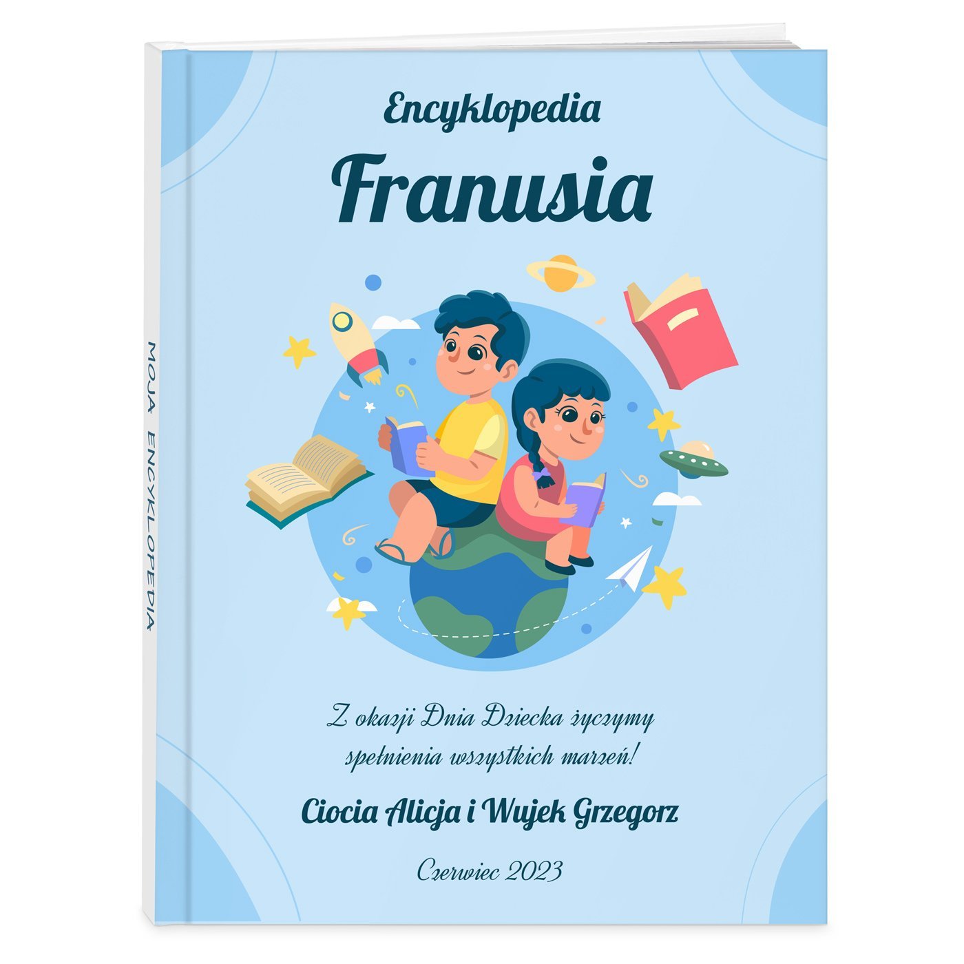 Encyklopedia z nadrukiem dla chopca na Dzie Dziecka