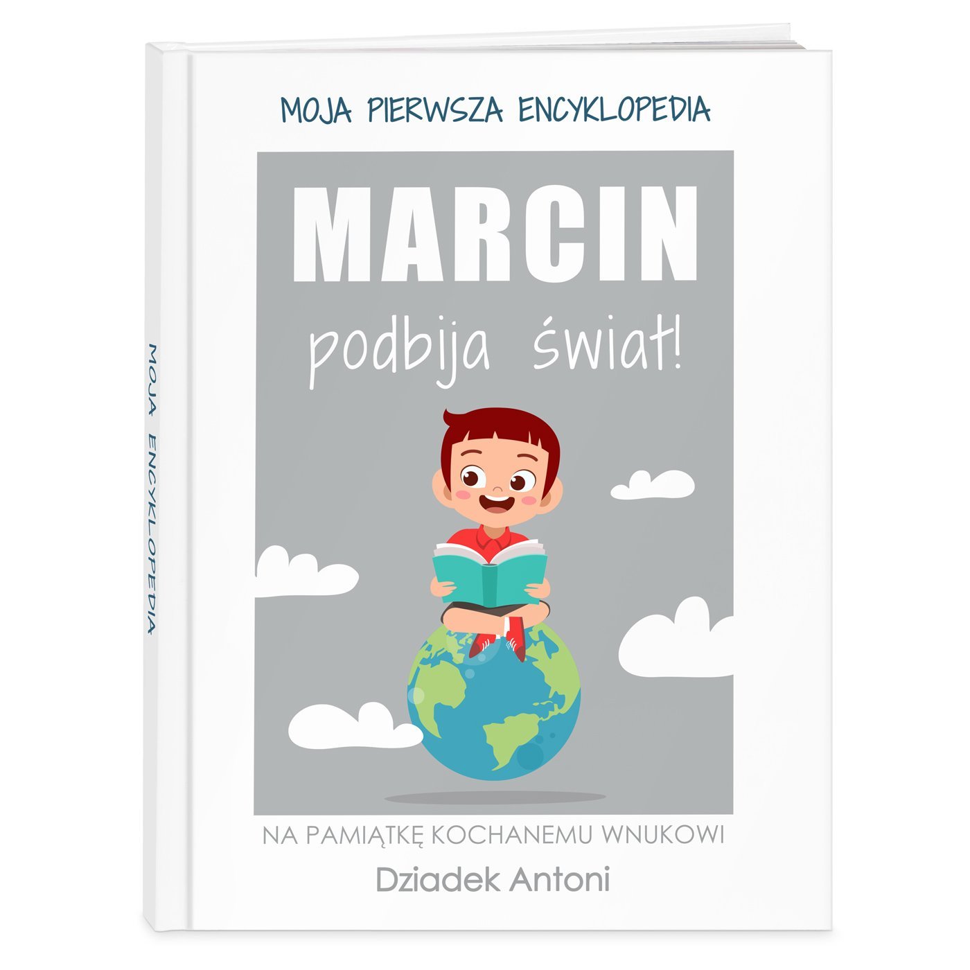 Encyklopedia z nadrukiem dla chopca na imieniny