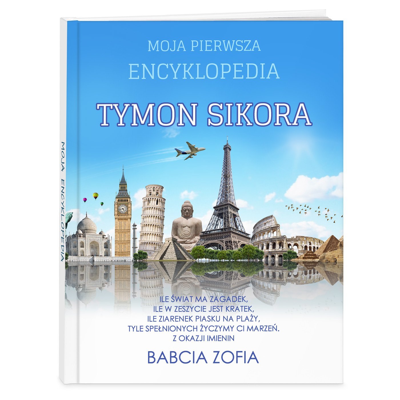 Encyklopedia z nadrukiem dla chopca na imieniny