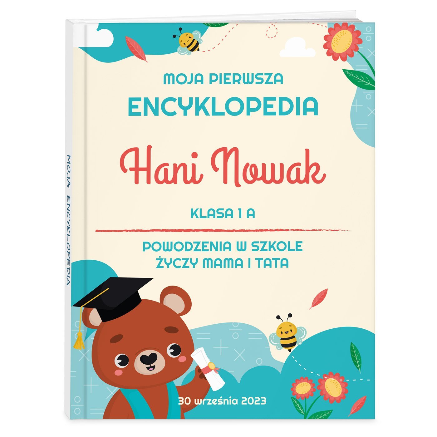 Encyklopedia z nadrukiem dla dziewczynki na rozpoczcie roku szkolnego