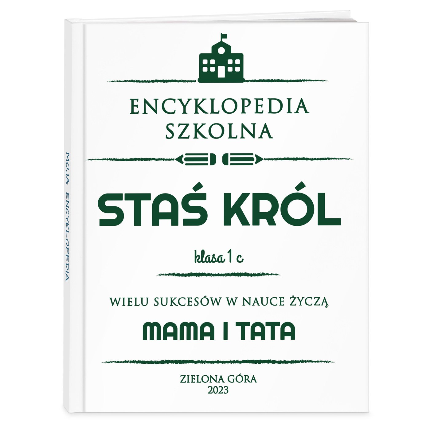 Encyklopedia z nadrukiem dla chopca na rozpoczcie roku szkolnego