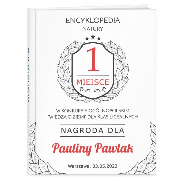 Encyklopedia natury z nadrukiem dla dziewczynki