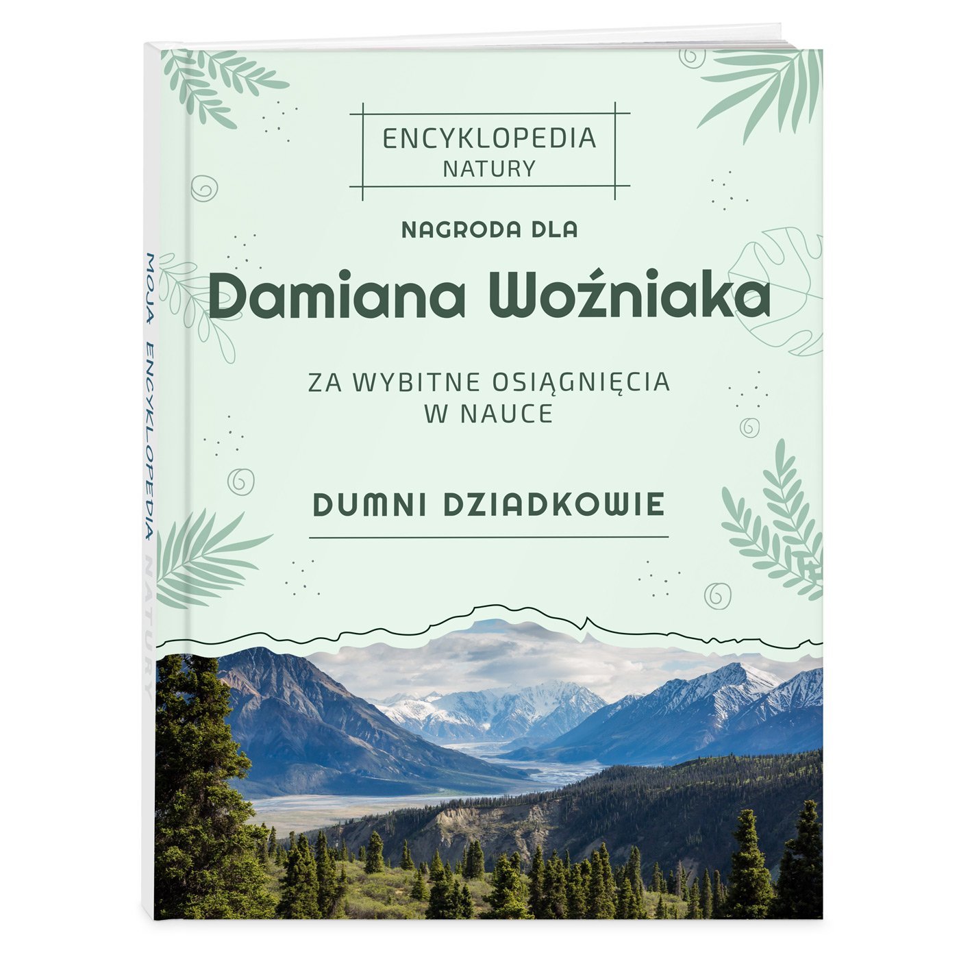 Encyklopedia natury z nadrukiem dla chopca jako nagroda