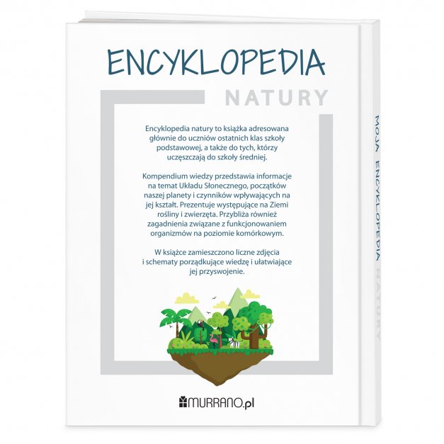 Encyklopedia natury z nadrukiem dla dziewczynki na rozpoczęcie roku szkolnego