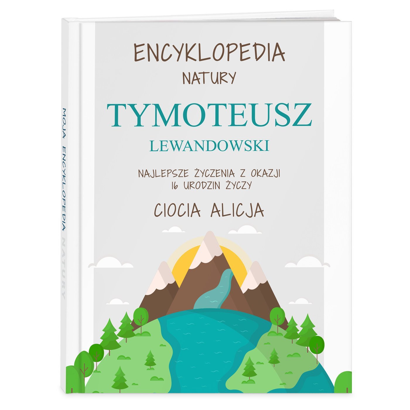 Encyklopedia natury z nadrukiem dla chopca na urodziny