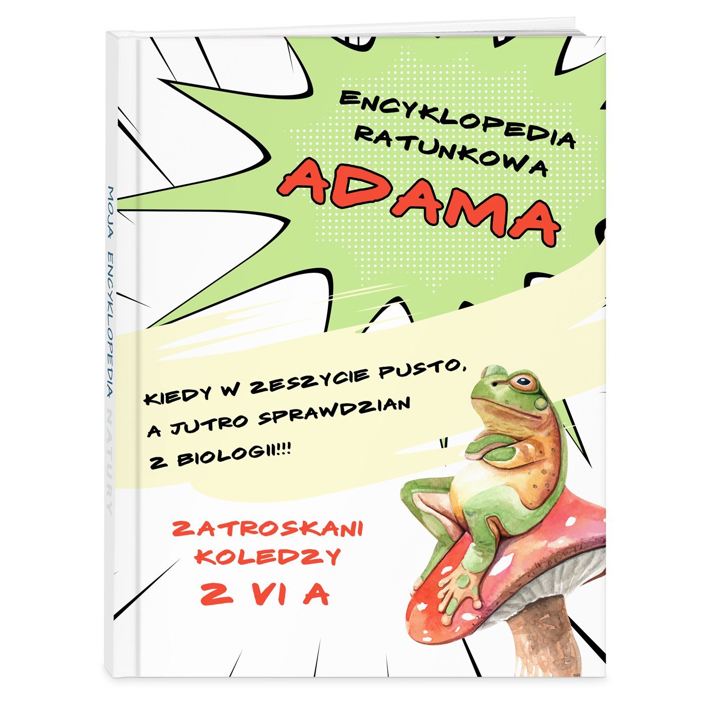 Encyklopedia przyrody z nadrukiem dla kolegi na imieniny