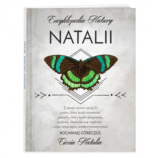 Encyklopedia natury z nadrukiem dla dziewczynki na imieniny