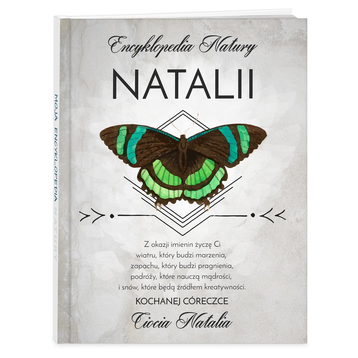 Encyklopedia natury z nadrukiem dla dziewczynki na imieniny