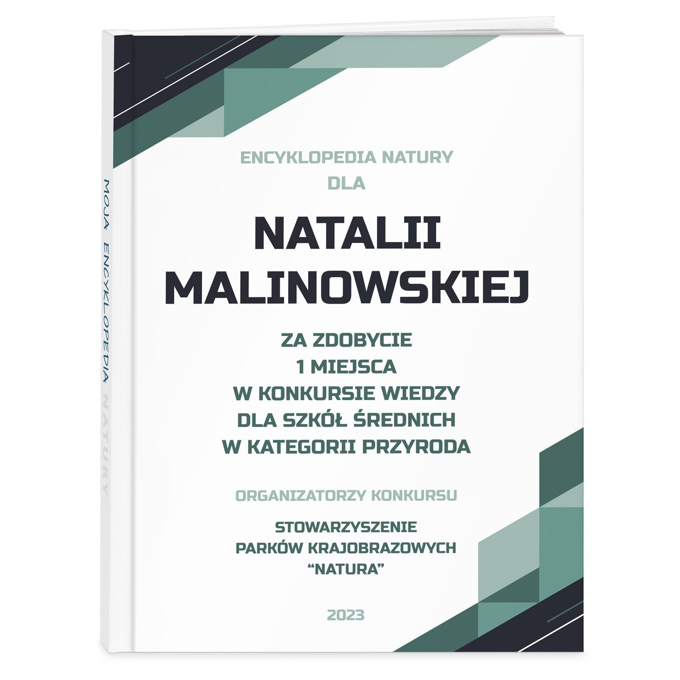 Encyklopedia natury z nadrukiem dla dziewczynki jako nagroda