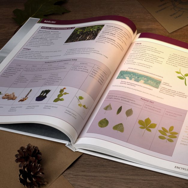 Encyklopedia natury z nadrukiem dla dziewczynki jako nagroda
