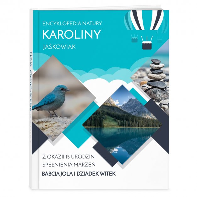 Encyklopedia natury z nadrukiem dla dziewczynki na urodziny