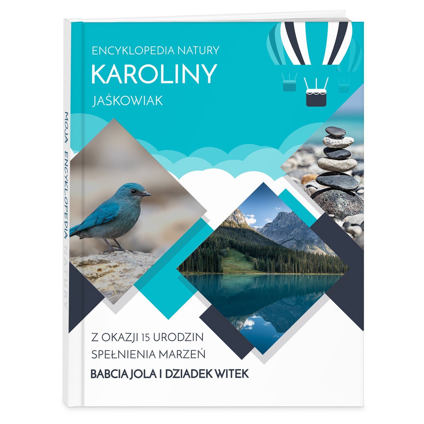 Encyklopedia natury z nadrukiem dla dziewczynki na urodziny