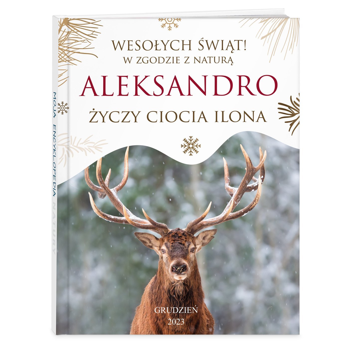 Encyklopedia przyrody z nadrukiem dla dziewczynki na wita