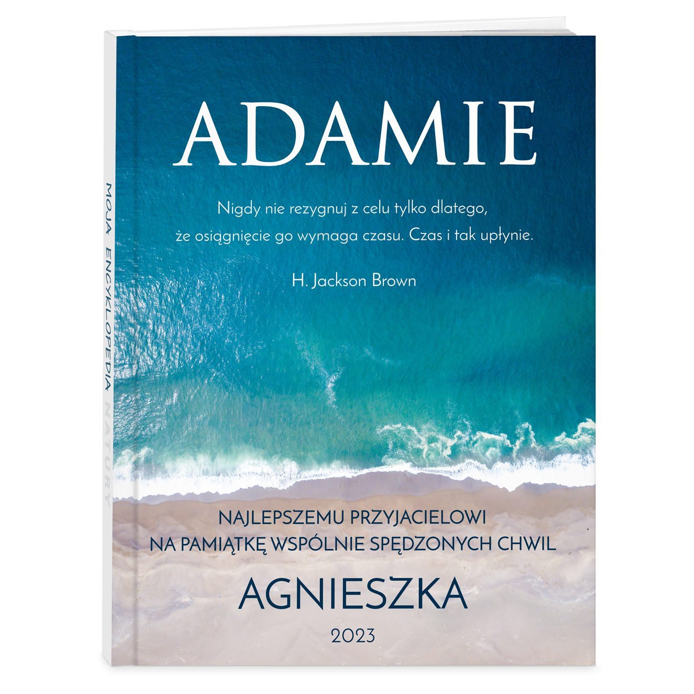 Encyklopedia natury z nadrukiem dla przyjaciela na imieniny