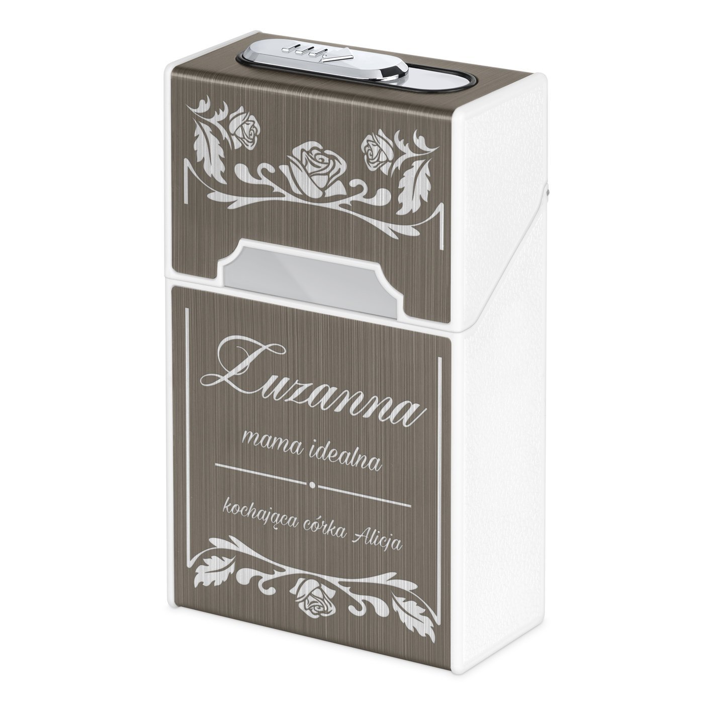 Papieronica z zapalniczk plazmow USB i grawerem dla mamy