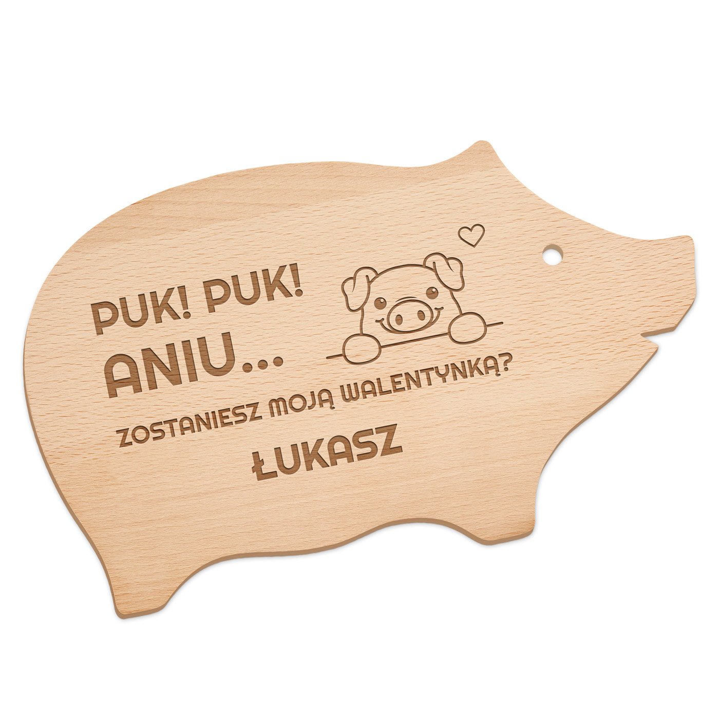 Deska do krojenia winka z grawerem dla dziewczyny ony na walentynki