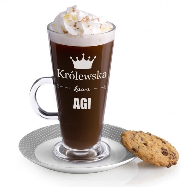 Szklanka do latte z grawerem dla niej na Dzień Kobiet wieczór panieński