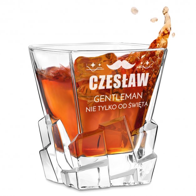 Szklanka do whisky z grawerem dla gentlemana na święta