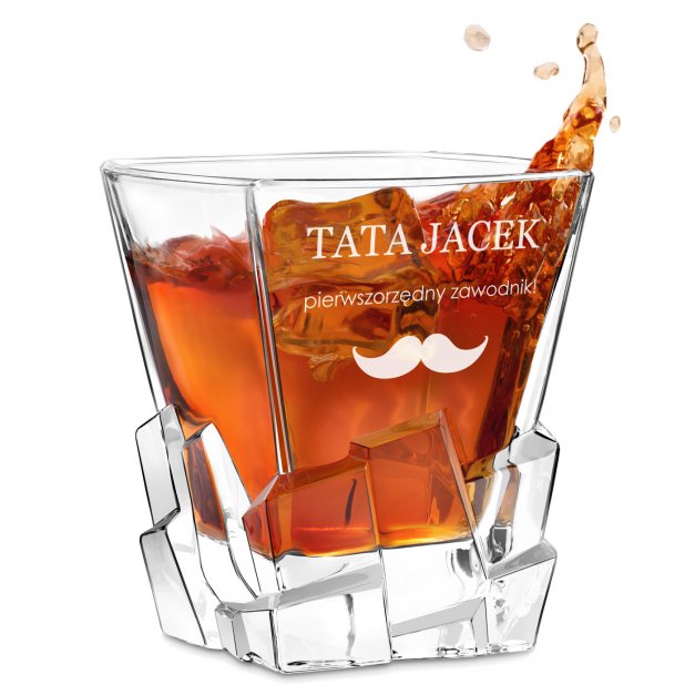 Szklanka do whisky z grawerem dla taty
