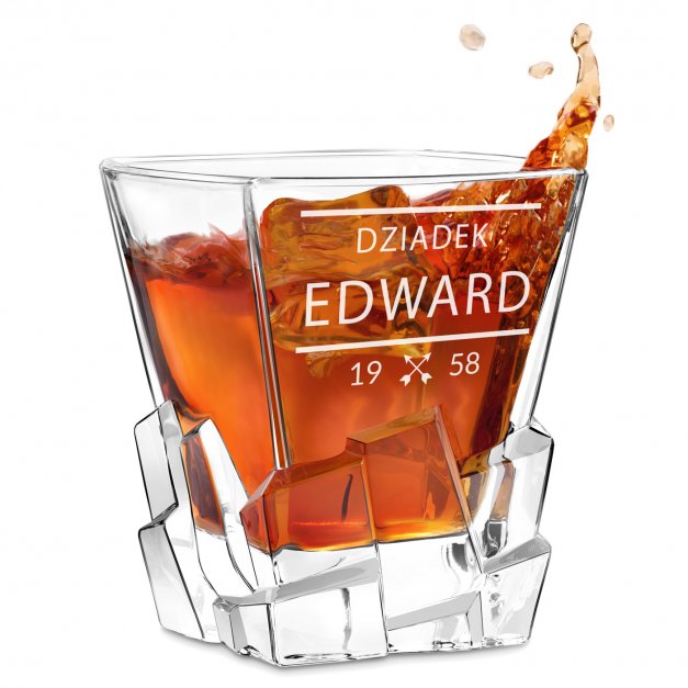 Szklanka do whisky z grawerem dla dziadka na urodziny