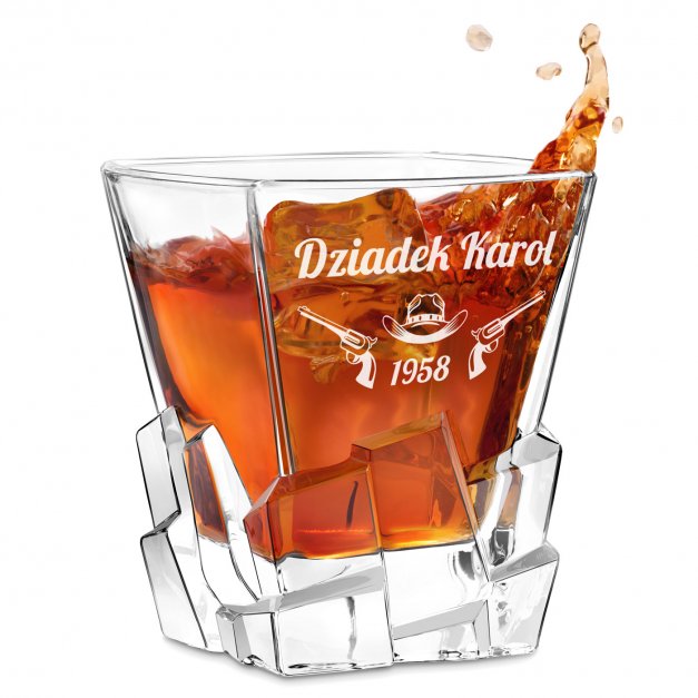 Szklanka do whisky z grawerem dla dziadka na urodziny
