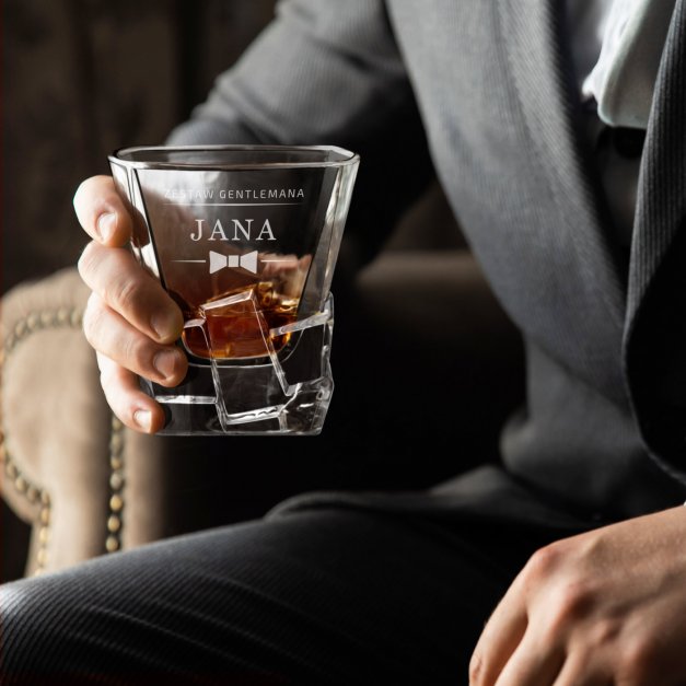 Szklanka do whisky z grawerem dla gentlemana