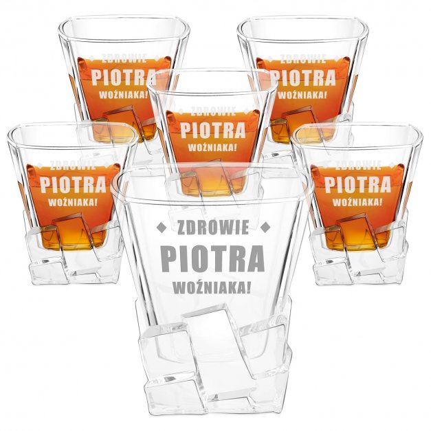 Szklanki do whisky x6 z grawerem dla niego