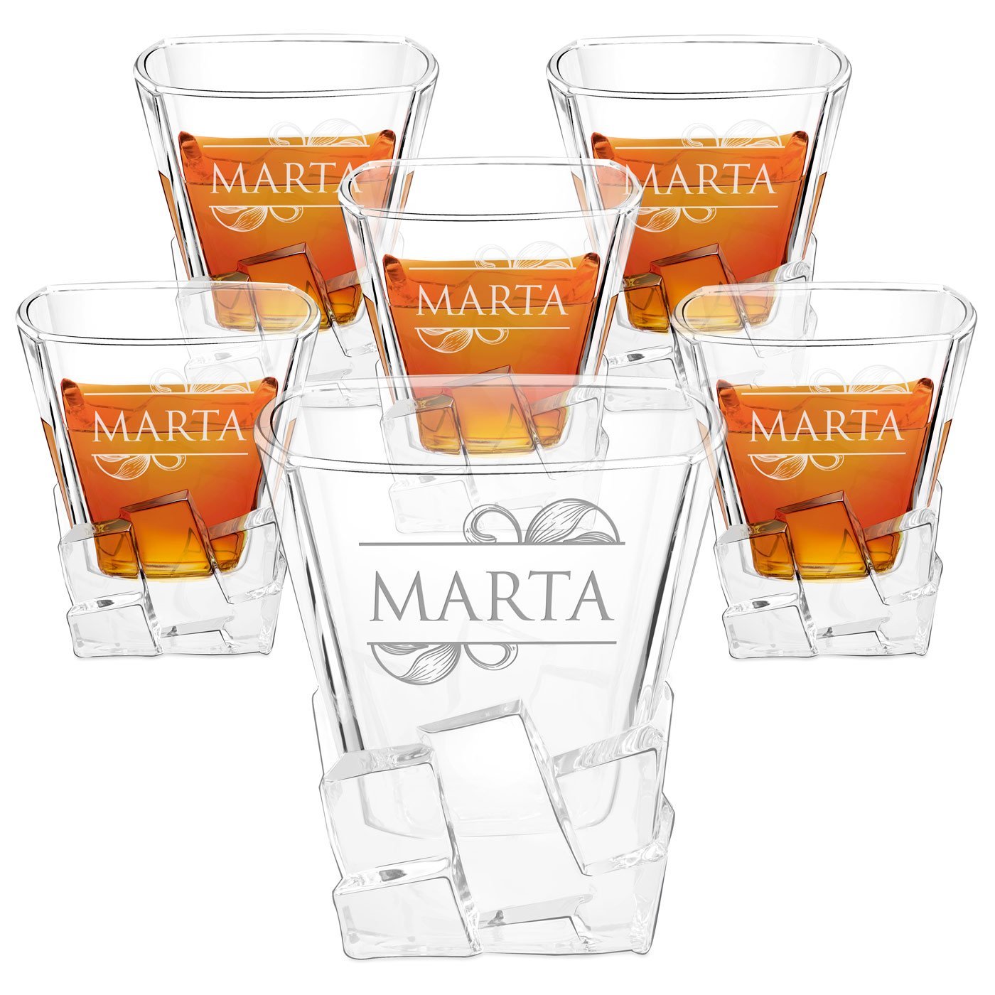 Szklanki do whisky x6 z grawerem dla niej na imieniny