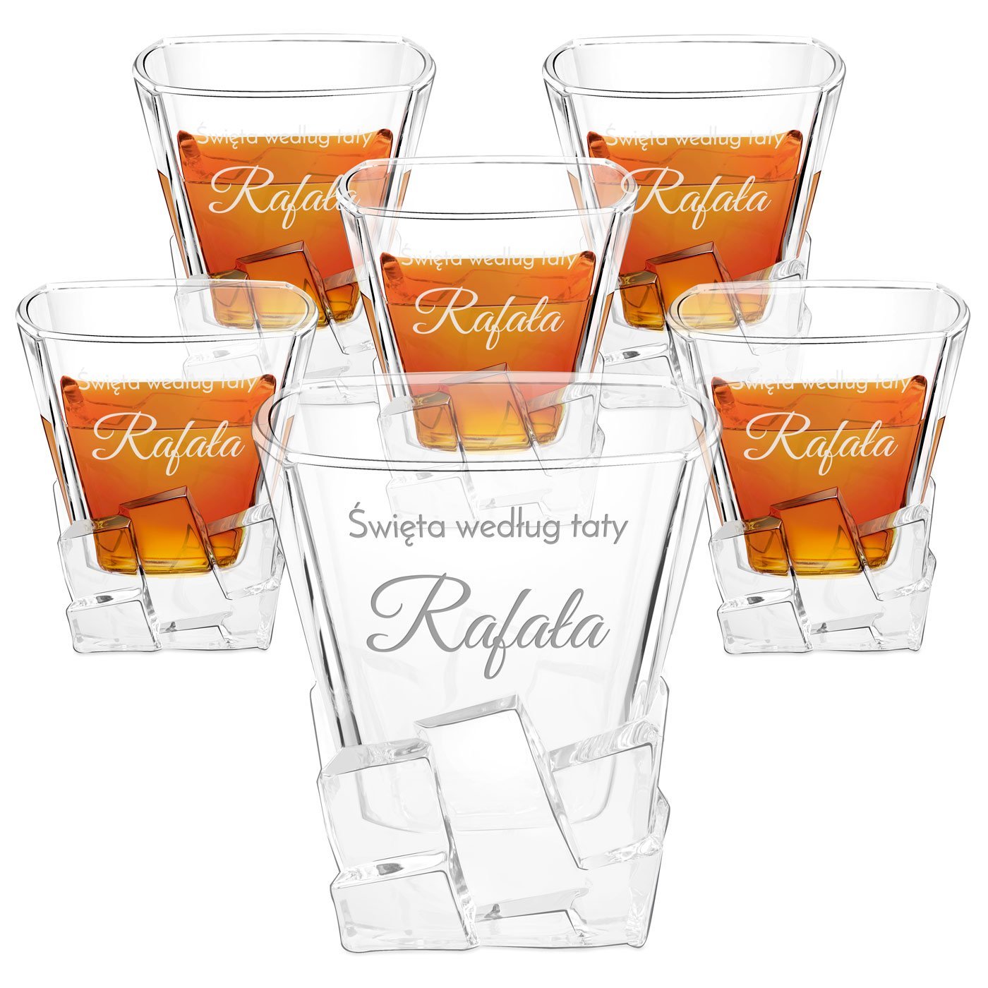 Szklanki do whisky x6 z grawerem dla taty na wita